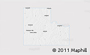 Silver Style 3D Map of Logan County, single color outside