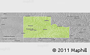 Physical Panoramic Map of Logan County, desaturated