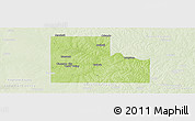 Physical Panoramic Map of Logan County, lighten