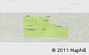 Physical Panoramic Map of Logan County, lighten, semi-desaturated