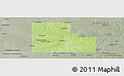 Physical Panoramic Map of Logan County, semi-desaturated
