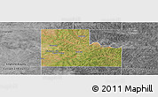 Satellite Panoramic Map of Logan County, desaturated