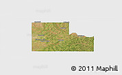 Satellite Panoramic Map of Logan County, single color outside
