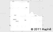 Silver Style Simple Map of Logan County
