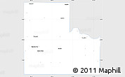 Silver Style Simple Map of Logan County, single color outside