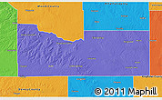 Political 3D Map of Major County