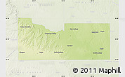 Physical Map of Major County, lighten