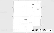 Silver Style Simple Map of Mayes County