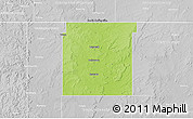 Physical 3D Map of Nowata County, lighten, desaturated