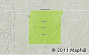 Physical 3D Map of Nowata County, lighten, semi-desaturated