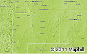 Physical 3D Map of Nowata County