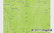 Physical Map of Nowata County