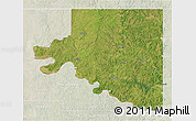 Satellite 3D Map of Osage County, lighten