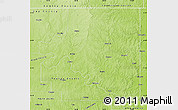 Physical Map of Osage County