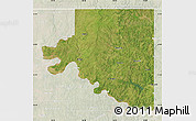 Satellite Map of Osage County, lighten