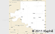 Classic Style Simple Map of Osage County