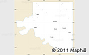 Classic Style Simple Map of Osage County, single color outside