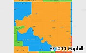 Political Simple Map of Osage County