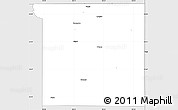 Silver Style Simple Map of Ottawa County
