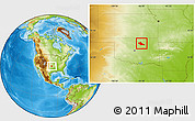Physical Location Map of Pawnee County