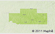 Physical 3D Map of Payne County, lighten