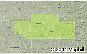 Physical 3D Map of Payne County, semi-desaturated