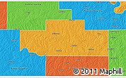 Political 3D Map of Payne County