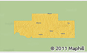 Savanna Style 3D Map of Payne County, single color outside