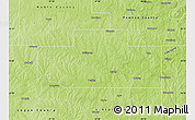 Physical Map of Payne County