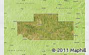 Satellite Map of Payne County, physical outside