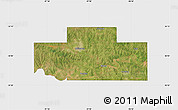Satellite Map of Payne County, single color outside