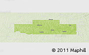 Physical Panoramic Map of Payne County, lighten