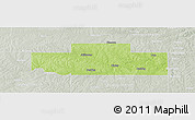 Physical Panoramic Map of Payne County, lighten, semi-desaturated