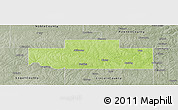 Physical Panoramic Map of Payne County, semi-desaturated
