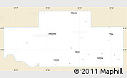 Classic Style Simple Map of Payne County, single color outside