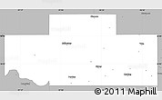 Gray Simple Map of Payne County