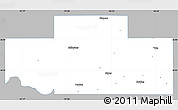 Gray Simple Map of Payne County, single color outside