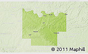 Physical 3D Map of Pontotoc County, lighten