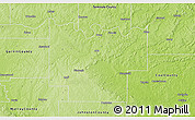 Physical 3D Map of Pontotoc County