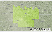 Physical 3D Map of Pontotoc County, semi-desaturated