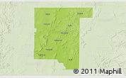 Physical 3D Map of Rogers County, lighten