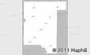 Gray Simple Map of Rogers County, single color outside