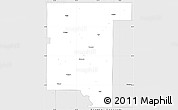 Silver Style Simple Map of Rogers County