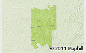 Physical 3D Map of Seminole County, lighten