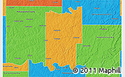 Political 3D Map of Seminole County