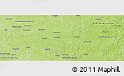 Physical Panoramic Map of Seminole County