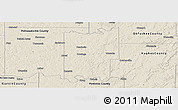 Shaded Relief Panoramic Map of Seminole County