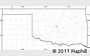 Blank Simple Map of Oklahoma, no labels