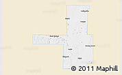 Classic Style 3D Map of Tulsa County, single color outside