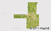 Satellite 3D Map of Tulsa County, cropped outside